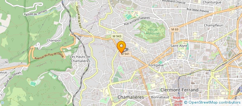 localisation de l'entreprise K ET C  CLERMONT-FERRAND