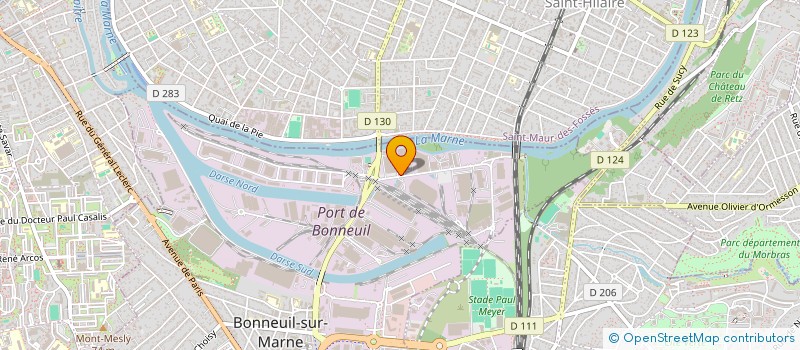 localisation de l'entreprise K ET G DISTRIBUTION à BONNEUIL-SUR-MARNE