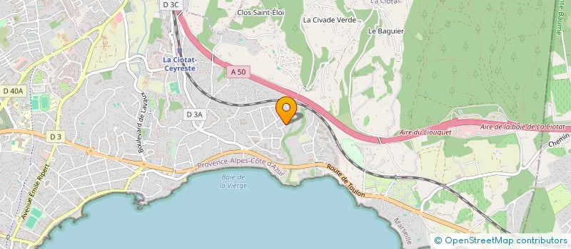 localisation de l'entreprise K ET H TRANSPORT  LA CIOTAT