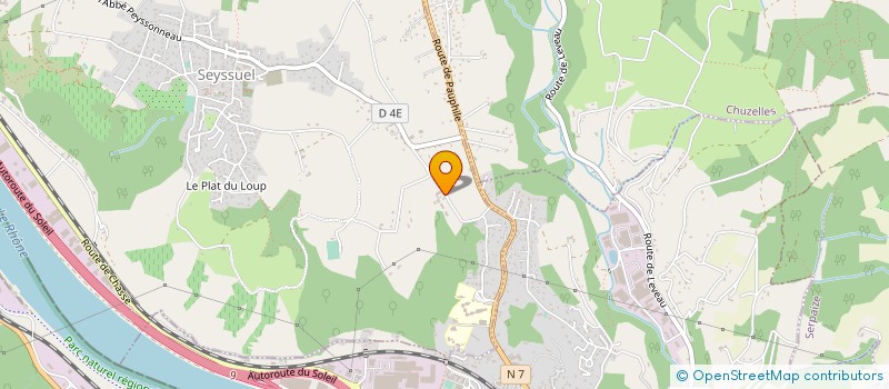 localisation de l'entreprise K ET J MOULAGE D ETAIN  SEYSSUEL