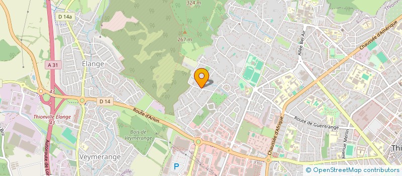 localisation de l'entreprise K ET K à THIONVILLE