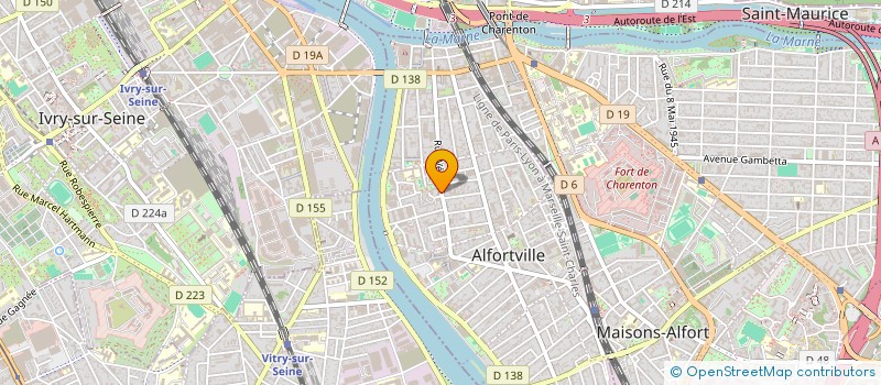 localisation de l'entreprise K ET K DISTRIBUTION à ALFORTVILLE