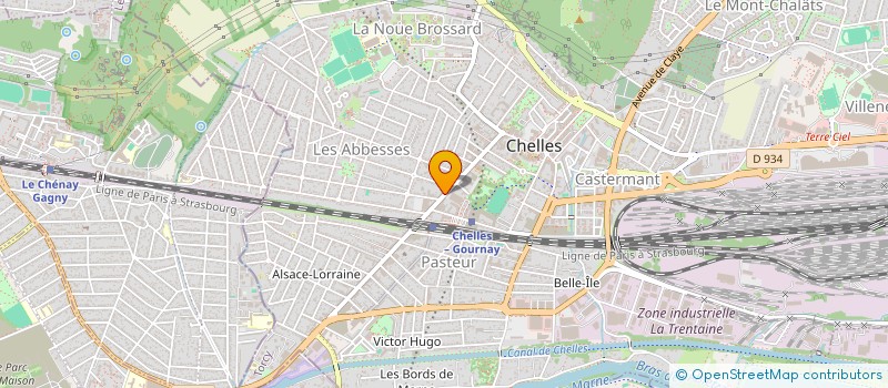 localisation de l'entreprise K ET L à CHELLES