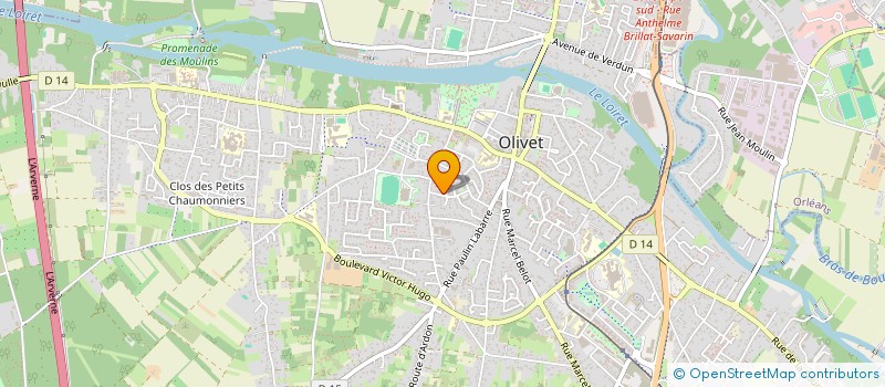 localisation de l'entreprise K ET OR à OLIVET