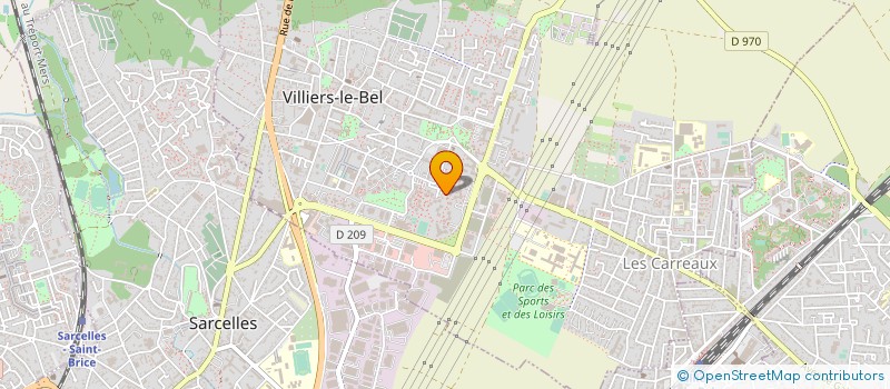 localisation de l'entreprise K ET S CONSTRUCTION à VILLIERS-LE-BEL