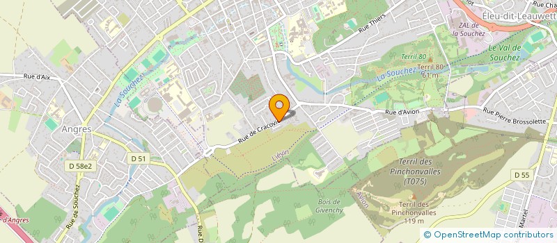 localisation de l'entreprise K EXPERIENCE  LIEVIN