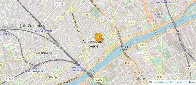 localisation de l'entreprise K-EXPERTISE à ASNIERES-SUR-SEINE