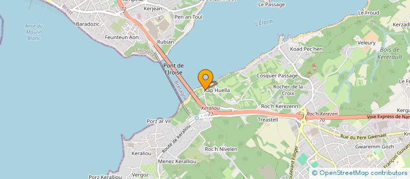 localisation de l'entreprise K&F  PLOUGASTEL-DAOULAS