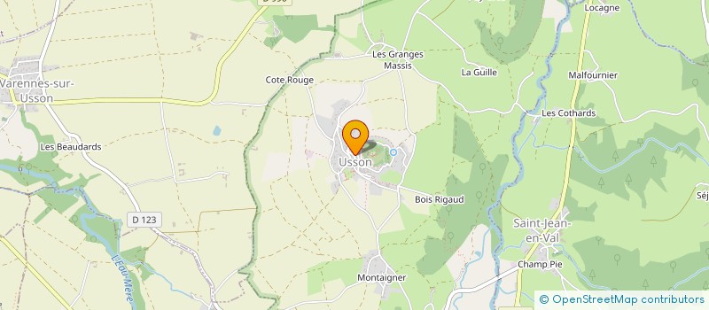 localisation de l'entreprise K.F.C.G.  EGLISENEUVE-DES-LIARDS