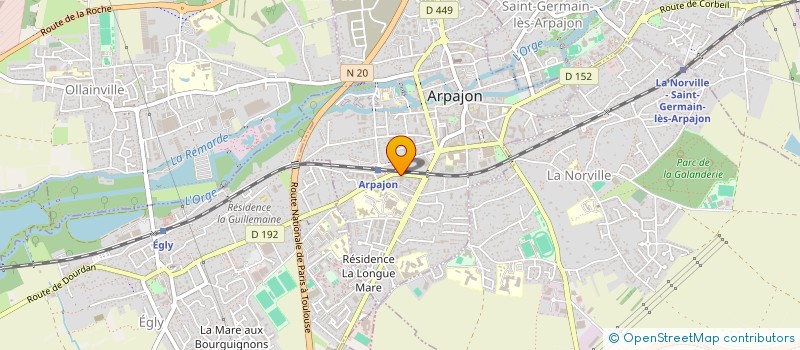 localisation de l'entreprise K.F COMPANY à ARPAJON