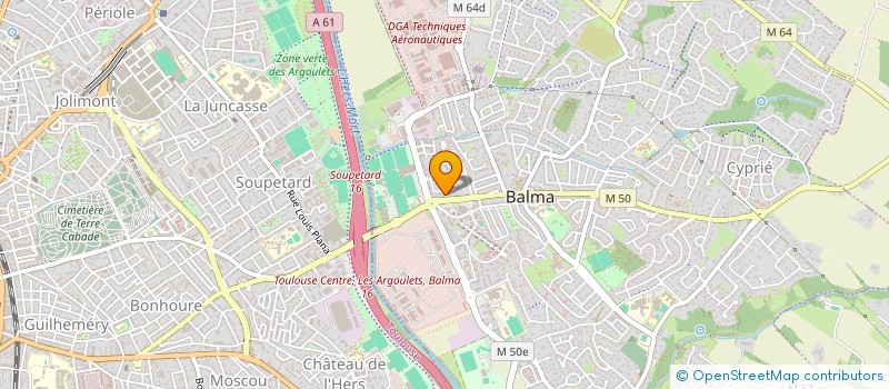 localisation de l'entreprise K.F. DISTRIBUTION à BALMA