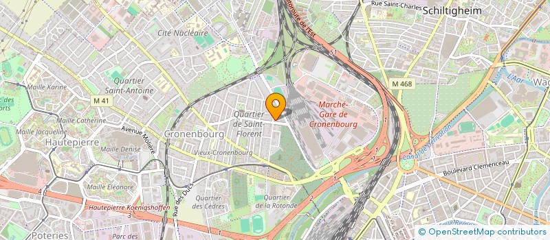 localisation de l'entreprise K.F.E. à STRASBOURG