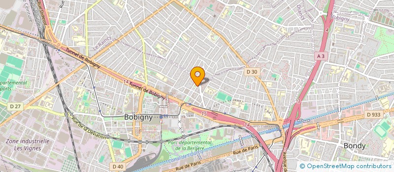localisation de l'entreprise K.F.M à BOBIGNY