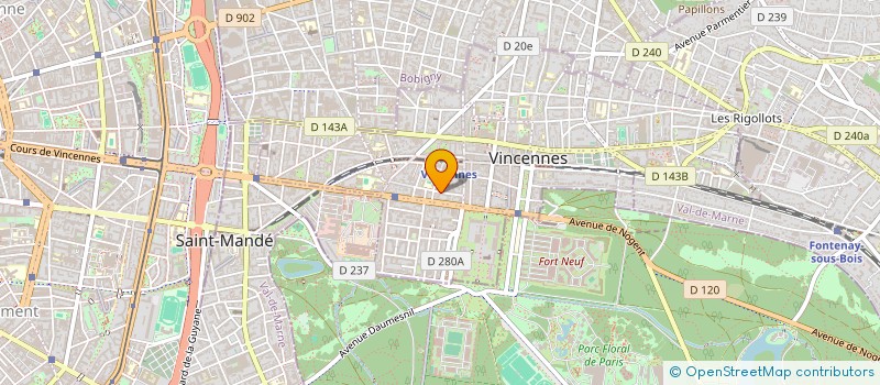 localisation de l'entreprise K F S à VINCENNES