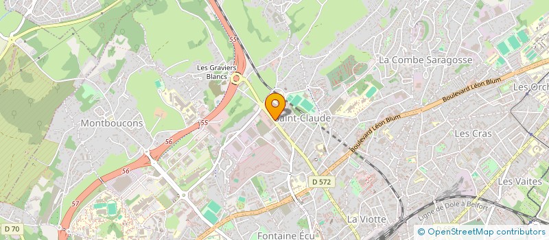 localisation de l'entreprise K F W à BESANCON