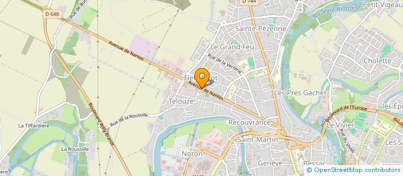 localisation de l'entreprise K-FIBRE à NIORT