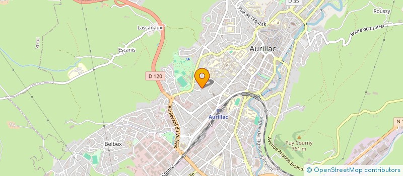 localisation de l'entreprise K FINANCE à AURILLAC