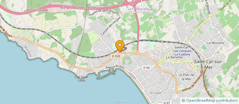 localisation de l'entreprise K FITNESS à SAINT-CYR-SUR-MER