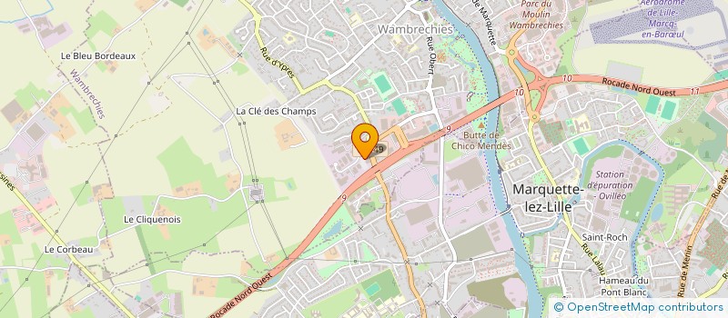 localisation de l'entreprise K-FORCAT à WAMBRECHIES