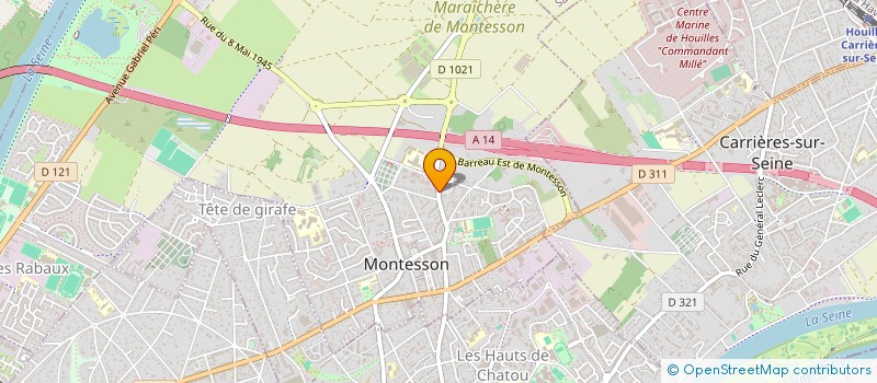 localisation de l'entreprise K-FORMA  MONTESSON