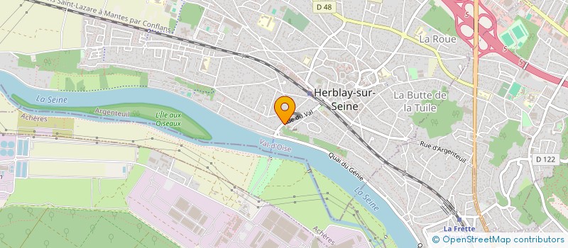 localisation de l'entreprise K.G.F.  HERBLAY-SUR-SEINE