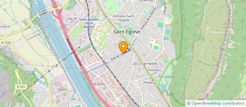 localisation de l'entreprise K&G IMMOBILIER  SAINT-EGREVE