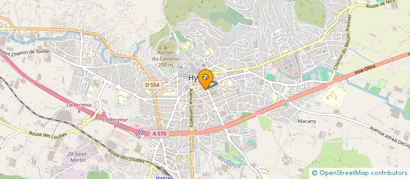 localisation de l'entreprise K.G.K  HYERES