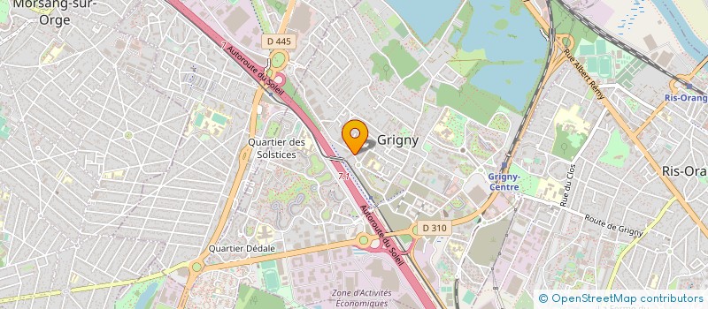localisation de l'entreprise K G M à GRIGNY