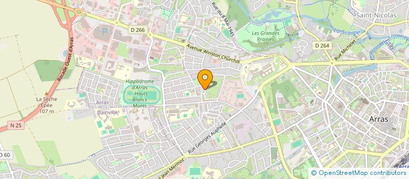 localisation de l'entreprise K.G.S KONZO GARDIENNAGE SECURITE à ARRAS