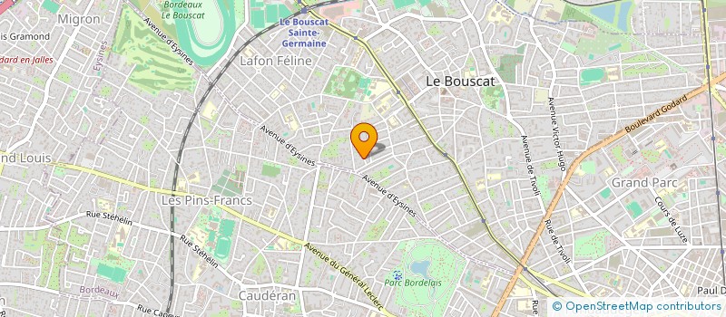 localisation de l'entreprise K&G SERVICES  LE BOUSCAT