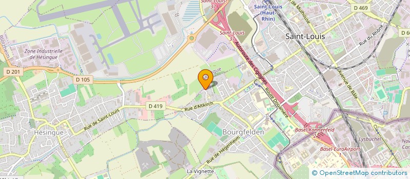 localisation de l'entreprise K G SPAMA  SAINT-LOUIS