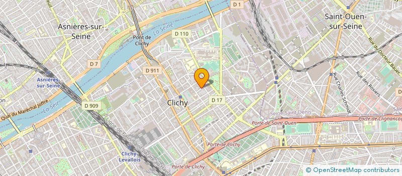 localisation de l'entreprise K.G VIP CONSEIL à CLICHY