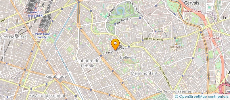 localisation de l'entreprise K & H à PARIS