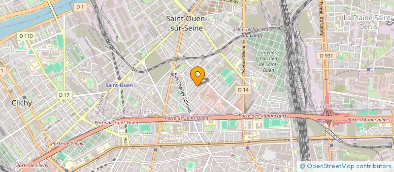 localisation de l'entreprise K H DECORS à SAINT-OUEN-SUR-SEINE