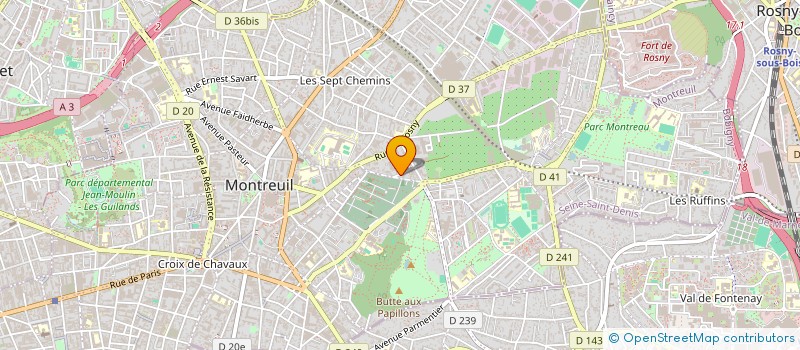 localisation de l'entreprise K.H TEXTILES INTERNATIONAL à MONTREUIL
