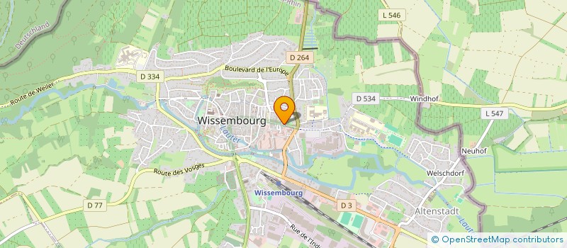 localisation de l'entreprise K'HAIR  WISSEMBOURG