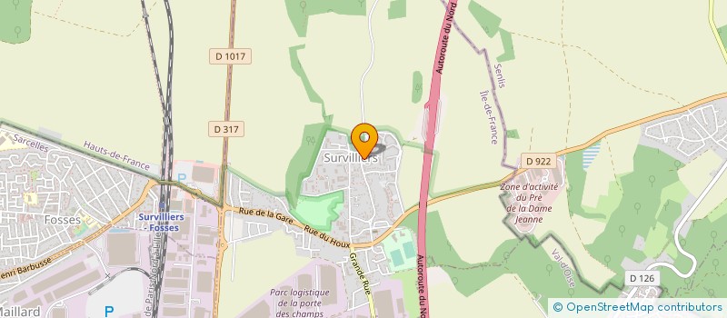 localisation de l'entreprise K-HERTZ MUSIC  SURVILLIERS