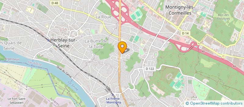 localisation de l'entreprise K HOLDING  MONTIGNY-LES-CORMEILLES