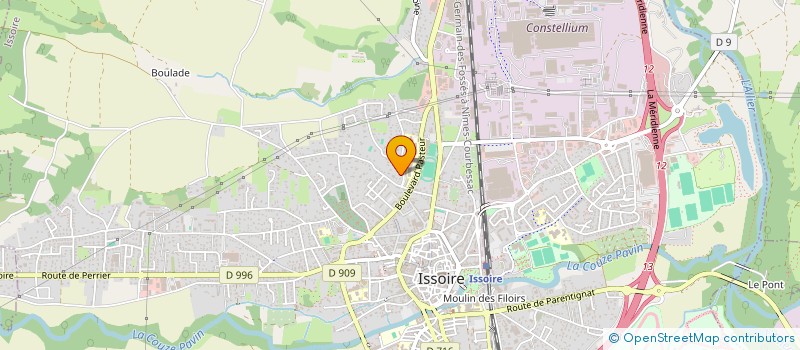 localisation de l'entreprise K-HOLDING  ISSOIRE