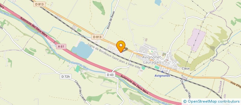 localisation de l'entreprise K'HOME CHEZ SOI PRO  AVIGNONET LAURAGAIS