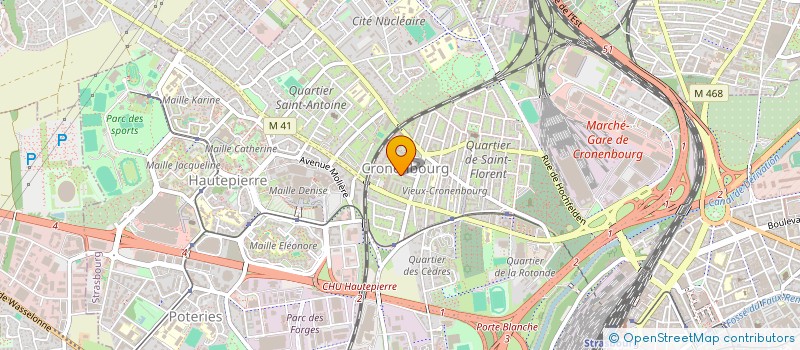 localisation de l'entreprise K'HUTTE à STRASBOURG