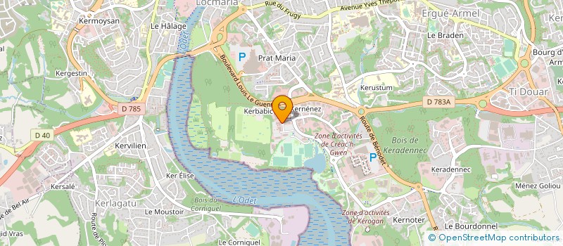 localisation de l'entreprise K I à QUIMPER
