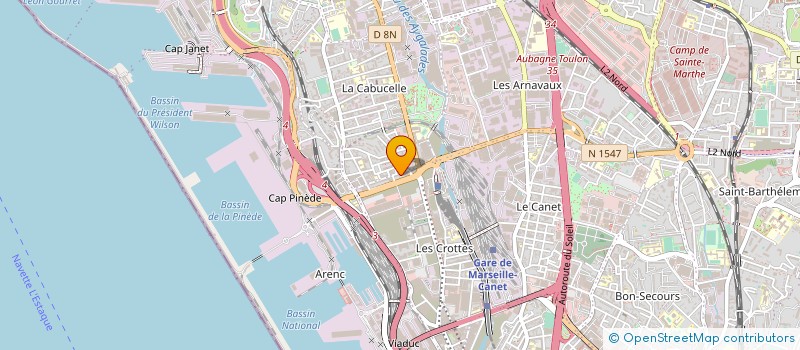 localisation de l'entreprise K.I.S. à MARSEILLE