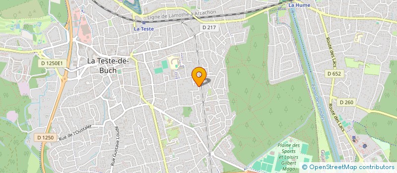 localisation de l'entreprise K.I.S.  LA TESTE DE BUCH