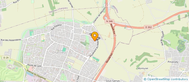 localisation de l'entreprise K IMMO PRO  CHASSIEU