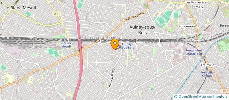 localisation de l'entreprise K INDUSTRY à AULNAY-SOUS-BOIS