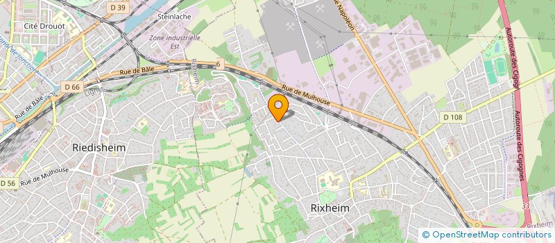 localisation de l'entreprise K INSTALL à RIXHEIM