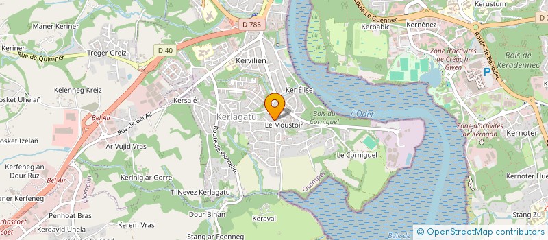 localisation de l'entreprise K-INTERACTIVE à QUIMPER