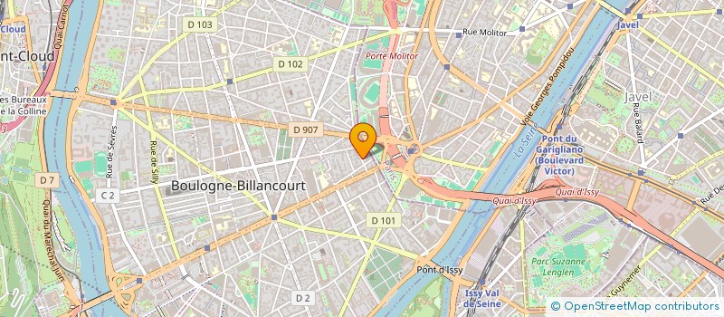 localisation de l'entreprise K INVEST  BOULOGNE-BILLANCOURT
