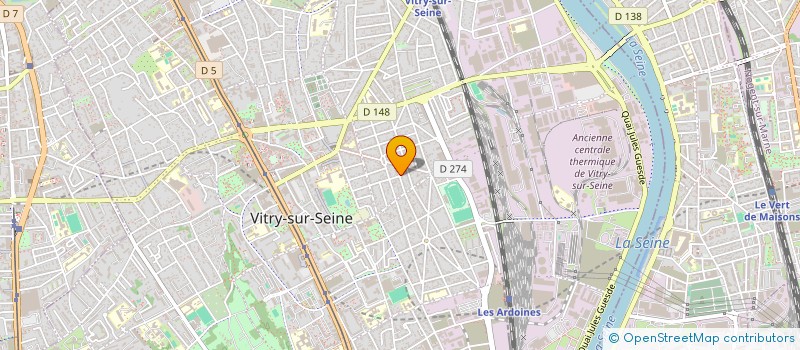 localisation de l'entreprise K-INVEST  VITRY-SUR-SEINE